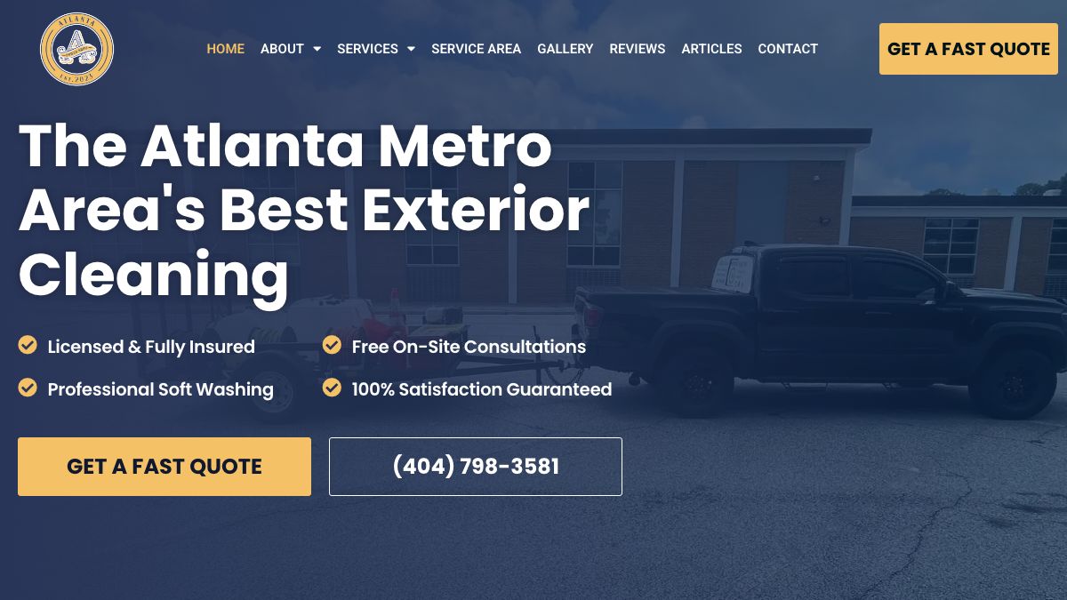 ATL Power Shine website screenshot