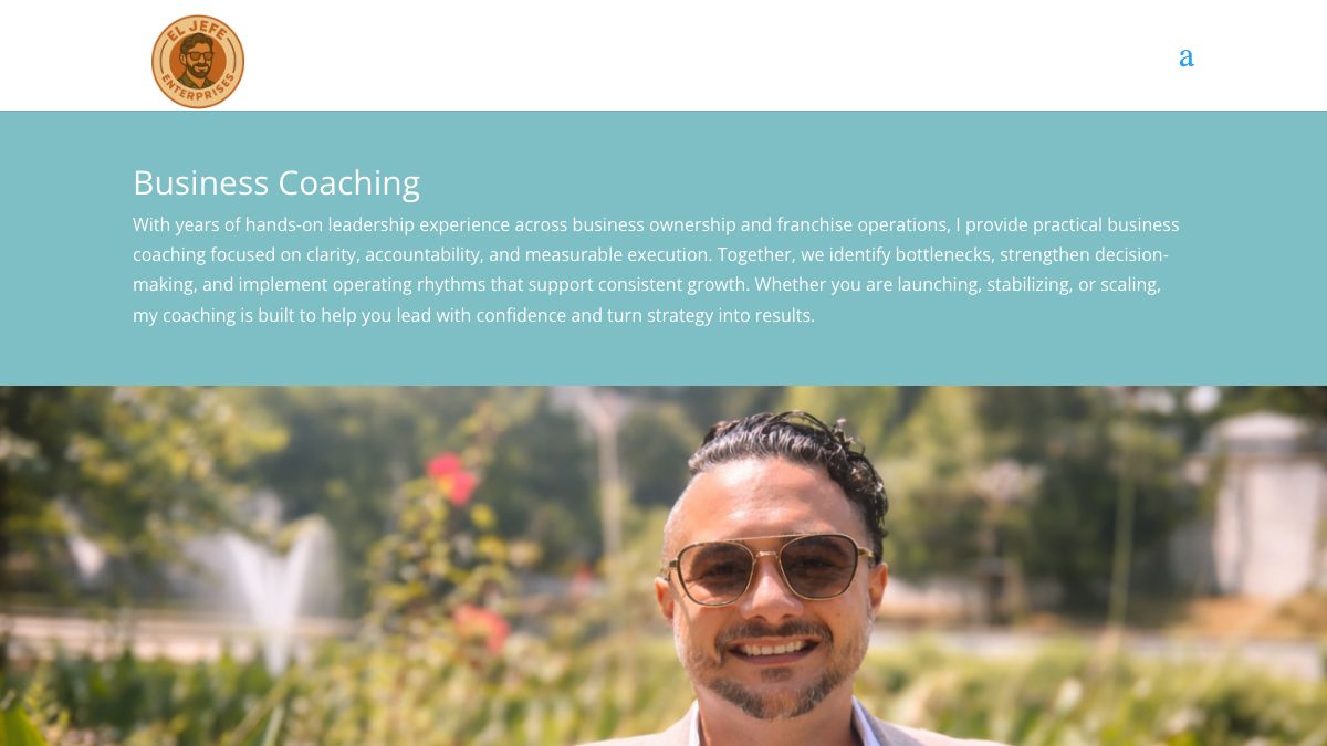 El Jefe Enterprises website screenshot 2